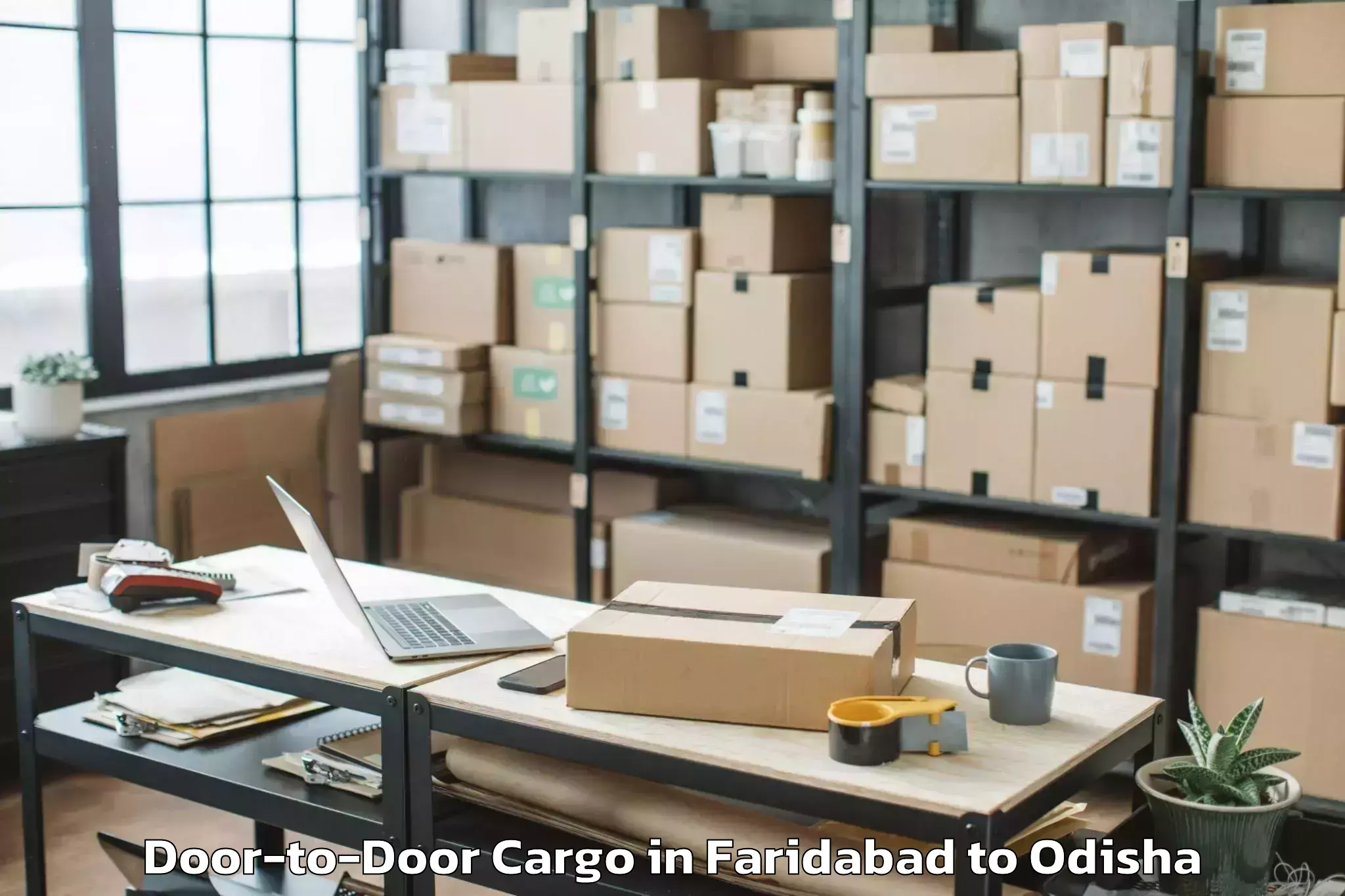 Book Faridabad to Phulbani Door To Door Cargo Online